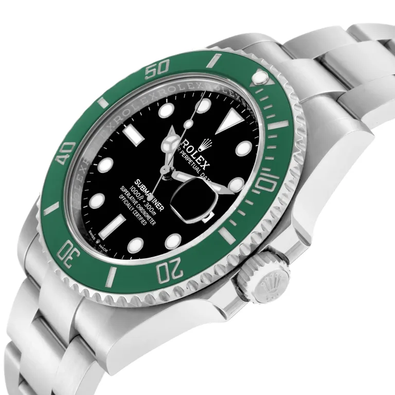 Side view of Rolex Submariner 126610LV Super Clone with 41mm case