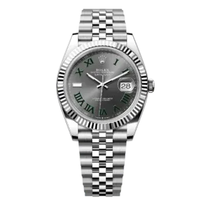 Rolex DateJust 41MM 126334 Jubilee Bracelet Replica Watches Grey/Blue