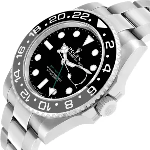 Side view of Rolex GMT-Master II Oyster 126710GRNR Super Clone with 40mm case
