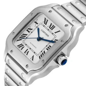 Side view of Cartier Santos WSSA0029 Super Clone with 35.1mm case
