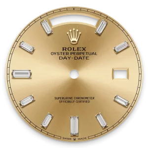 18K Gold Dial Diamond Bezel