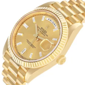 Side view of Rolex Day Date 228238 Super Clone with 40mm case