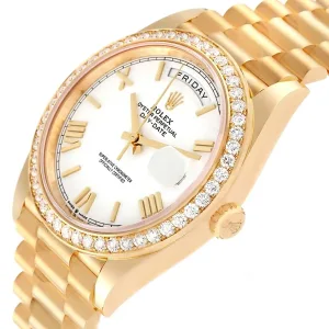 Side view of Rolex Day Date 228348RBR Super Clone with 40mm case
