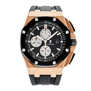 Audemars Piguet Royal Oak Offshore 26400RO.OO.A002CA.01 Chronograph Rose Gold Black Dial Super Clone 1:1 Replica Watch 44MM -【APF】Cal.3126 Movement