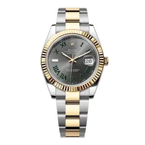 Rolex Datejust 126333 Yellow Gold Wimbledon Slate Dial Oyster Super Clone 1:1 Replica Watch 41MM -【VSF】Cal.3235 Movement