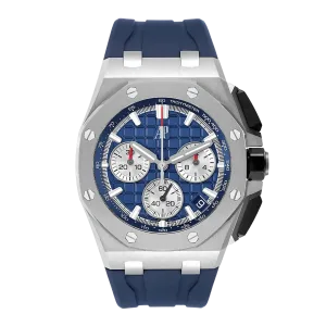 Audemars Piguet Royal Oak Offshore 26420TI.OO.A027CA.01 Chronograph Titanium Blue Dial Super Clone 1:1 Replica Watch 43MM -【APSF】Cal.4401 Movement
