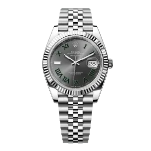 Rolex DateJust 126334 'Wimbledon' Slate Dial Jubilee Super Clone 1:1 Replica Watch 41MM -【VSF】Cal.3235 Movement